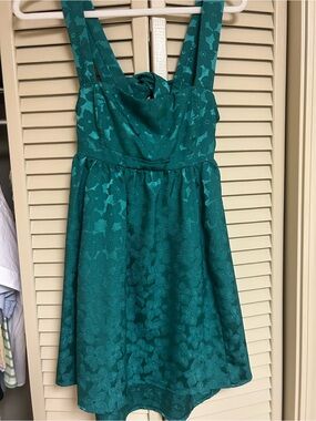Lucy in the Sky Teal Floral Mini Dress